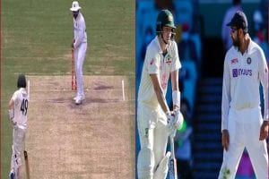 Ind vs Aus: Rohit shadow bats at crease as Smith watches