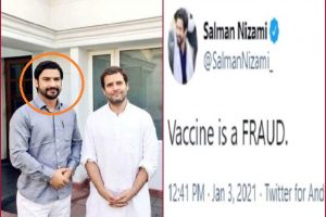 ‘Vaccine is a FRAUD’ tweets Congress leader Salman Nizami, deletes post