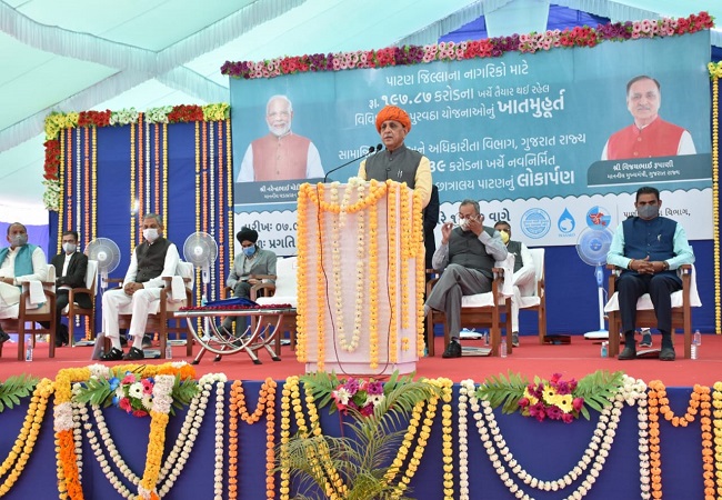 CM Vijay Rupani lays foundation stone of developmental works worth Rs. 1500 crores in Dahod
