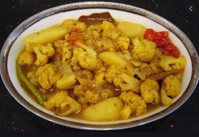 Basant Panchami - Bengali cauliflower and potato curry