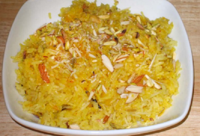 Basant Panchami - sweet saffron rice