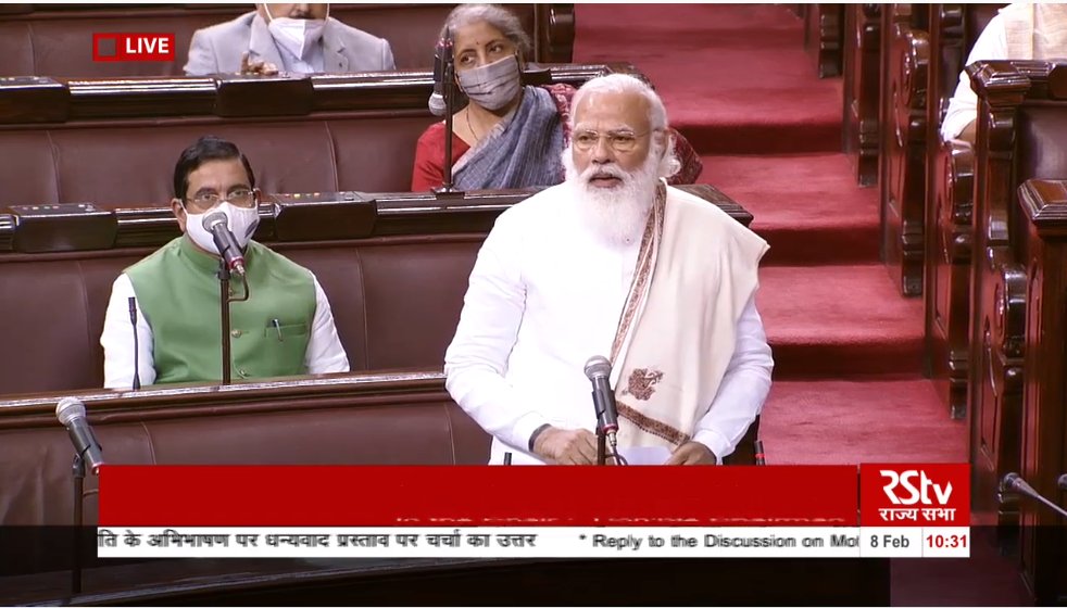 70% loans from MUDRA Yojana have been provided to our women: PM Modi in Rajya Sabha | TOP POINTS