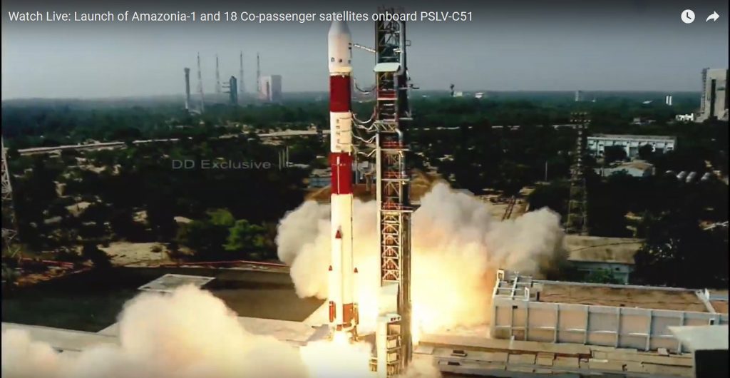 ISRO launches PSLV-C51 carrying 19 satellites