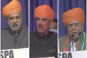 G23 dissenting leaders meet in Jammu, Kapil Sibal says ‘Congress getting weak’