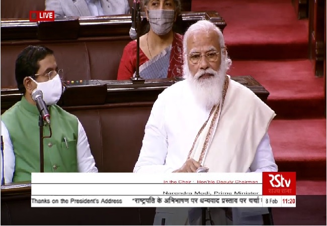 PM Modi’s reply to motion of thanks on the President’s Address in the Rajya Sabha | Watch here