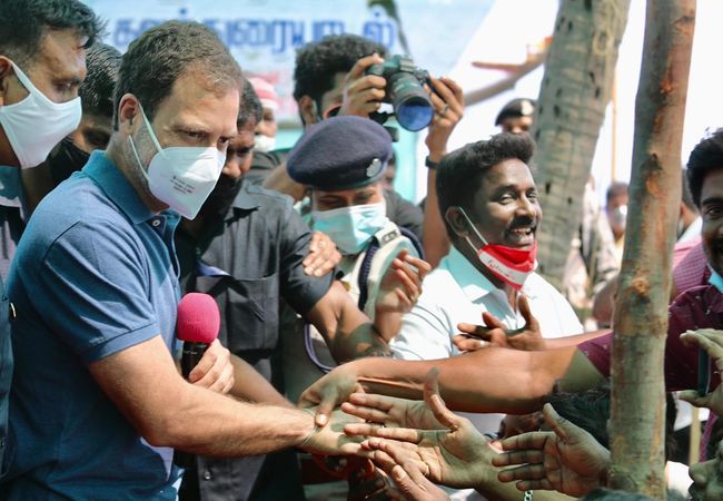 IN PICS: Rahul Gandhi’s interaction with ‘farmers of the sea’ in Puducherry