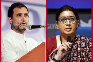 Rahul Gandhi seeks to create a divide between north & south India, says Smriti Irani