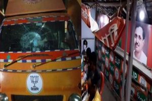 BJP office vandalised in West Bengal, party alleges TMC for it (Video)