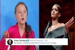 After Rihanna, Greta Thunberg and others pours in support for farmers’ protest