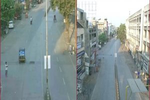 Covid-19 curfew in Maharashtra: Streets seen deserted during week-long lockdown in Amravati