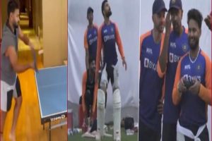 Table tennis with i-Pad, drone at nets: Rishabh Pant’s interesting ways to unwind …WATCH