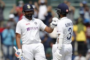 Ind vs Eng, 2nd Test: Rohit Sharma, Ajinkya Rahane hold fort to settle hosts’ nerves
