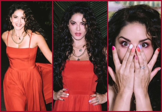 Sunny Leone looks STUNNING in red; See Pics