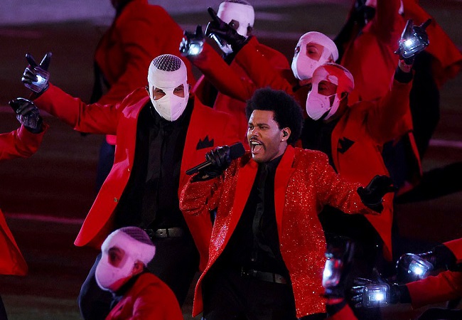 The Weeknd lights Super Bowl half-time show with powerful performance