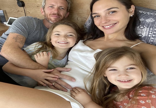 Gal Gadot announces 3rd pregnancy with husband Jaron Varsano; shares adorable family picture