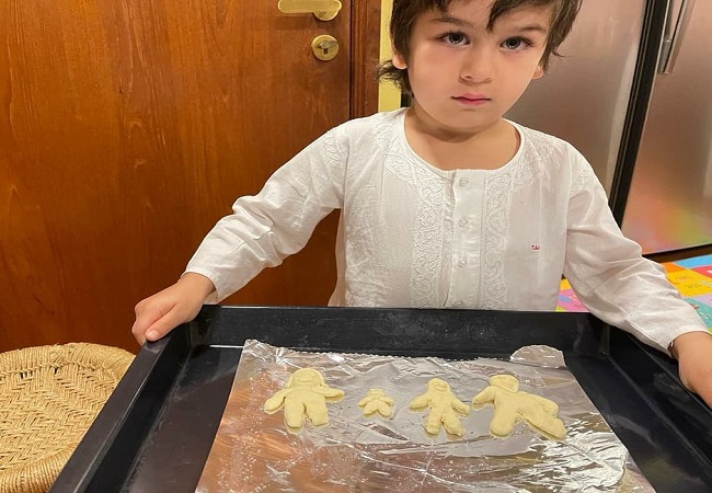 Taimur turns Chef, bakes ‘family’ cookies; mom Kareena shares adorable picture