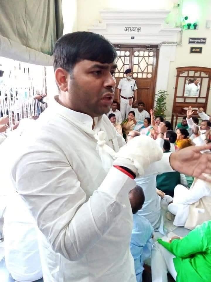Bihar: High drama in the Assembly after Opposition MLAs create ruckus over police bill, lathi-charged- See Pics