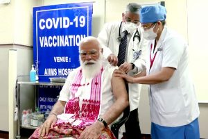 How PM Modi lightened up atmosphere, put medical staff at ease during Covid-19 vaccination (VIDEO)
