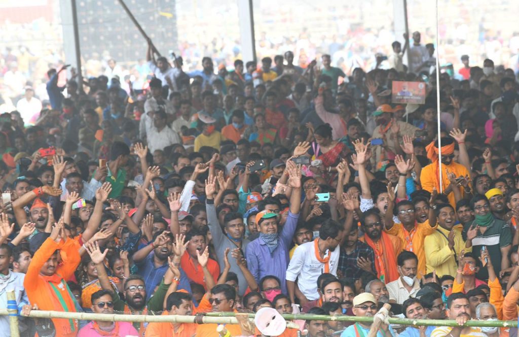 Massive support for @BJP4India in Kanthi, Bengal.