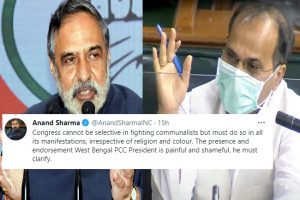 Crack within Congress: ‘Rise above seeking personal comfort spots,’ says Adhir Ranjan as Anand Sharma slams Cong-ISF alliance