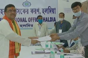 West Bengal Elections: BJP leader Suvendu Adhikari files his nomination
