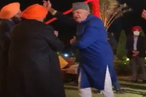 WATCH: Farooq Abdullah shake a leg at on Bollywood song at Capt Amarinder’s granddaughter’s wedding