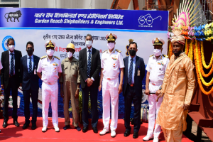GRSE lays keel of 3rd ship of prestigious project 17A Advanced Stealth Frigate