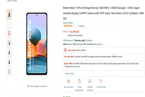 Redmi Note 10 Pro sale today on Amazon, check prices