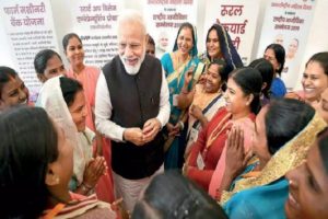 PM Modi purchases products from women self-help groups, calls for giving impetus to women entrepreneurship