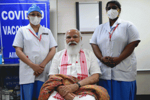“Vaccine lag bhi diye? Pataa bhi nahin chala!”: PM Modi said to AIIMS nurse Sister P. Niveda