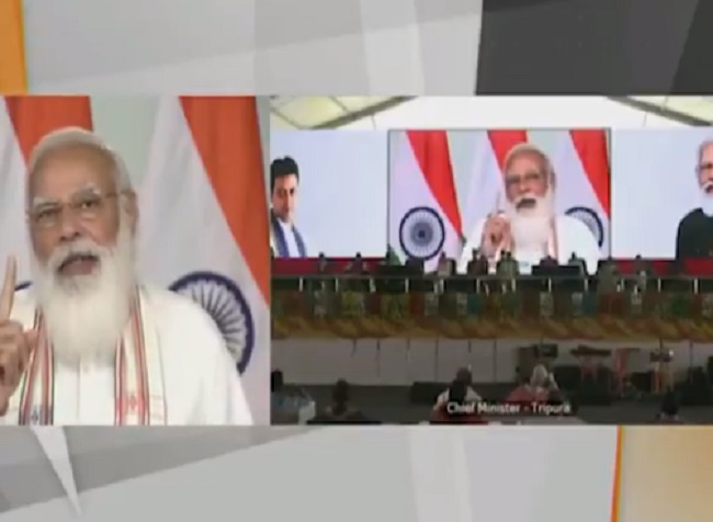 PM Modi address in Tripura -