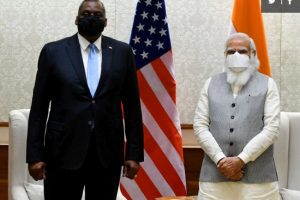 US Secy of Defence calls on PM Modi, conveys greetings of President Joe Biden