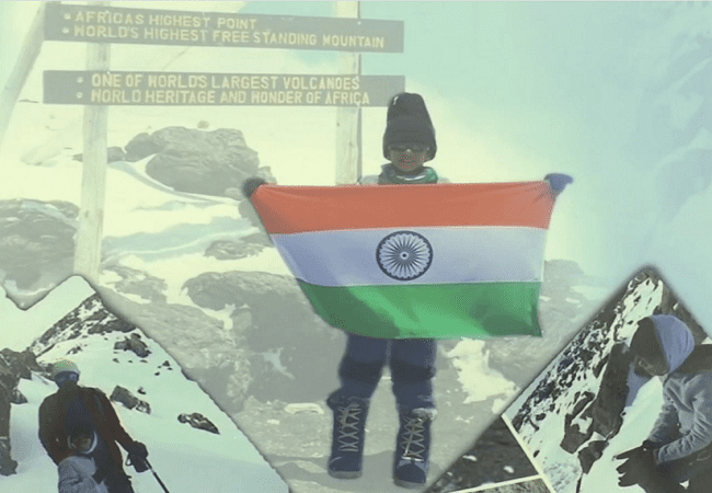 Hyderabad: 7-year-old, Virat Chandra scales Kilimanjaro (PICS)