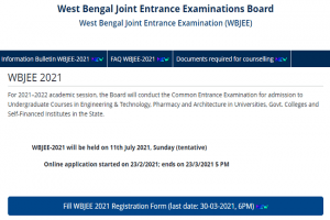 WBJEE 2021: Registration closes today, here’s direct link to apply now