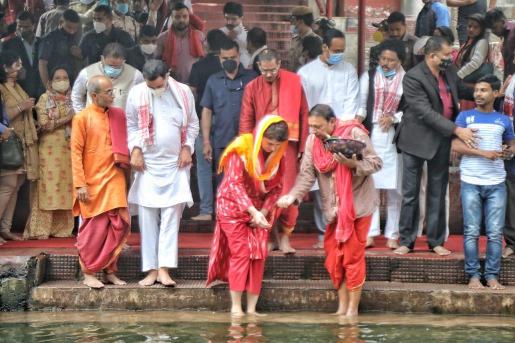 Assam: Priyanka Gandhi Vadra offer prayers at Kamakhya Temple in Guwahati; See Pics