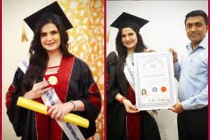 Zareen Khan receives an ‘Honorary doctorate’, signs off as ‘Dr Zareen Khan’