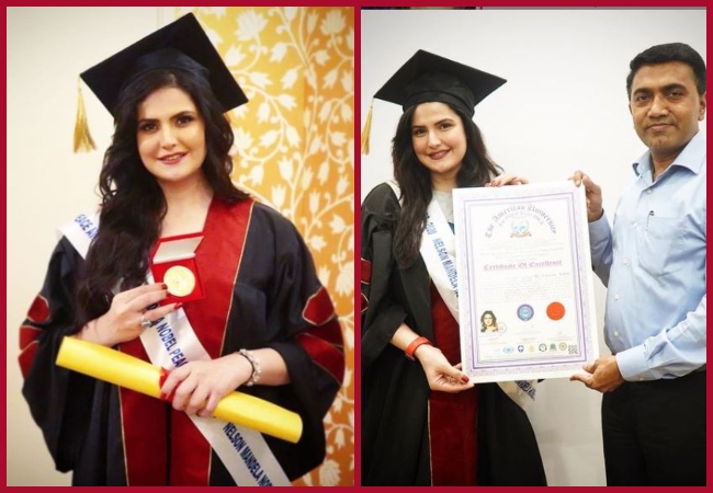 Zareen Khan receives an ‘Honorary doctorate’, signs off as ‘Dr Zareen Khan’