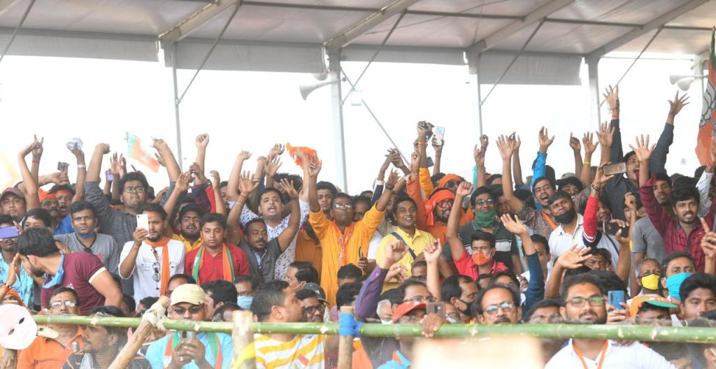 Massive support for @BJP4India in Kanthi, Bengal.