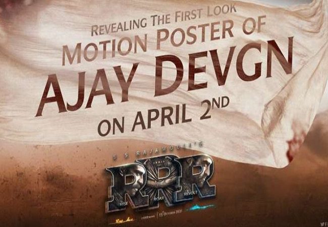 Ajay Devgn’s first look motion poster from ‘RRR’ to release on his birthday