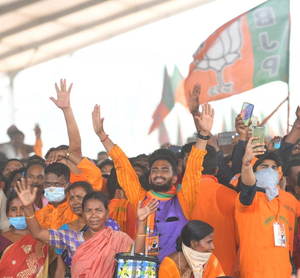 Massive support for @BJP4India in Kanthi, Bengal.