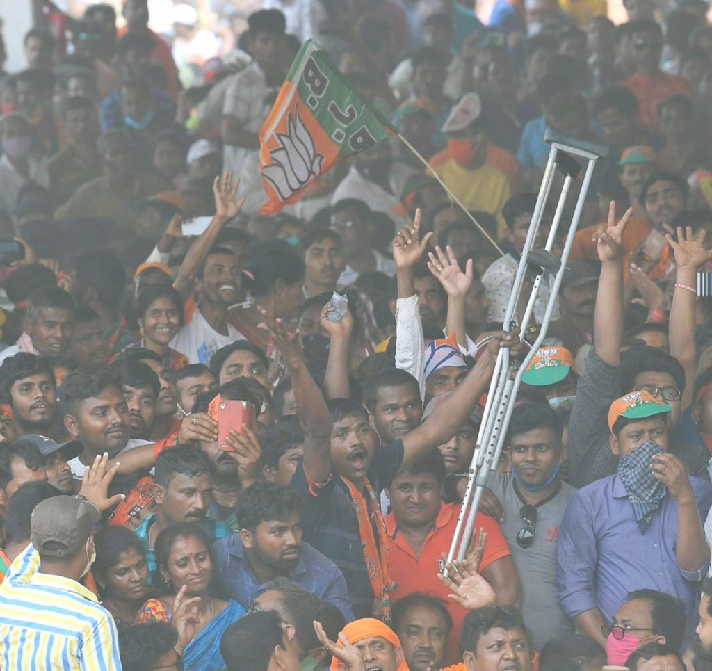 Massive support for @BJP4India in Kanthi, Bengal.