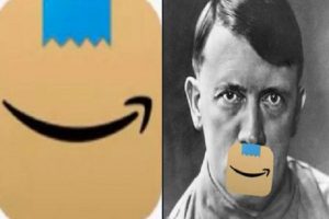Amazon changes app icon after netizens compare it to Hitler’s moustache