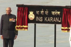 Scorpene-class submarine INS Karanj commissioned into Indian Navy in Mumbai