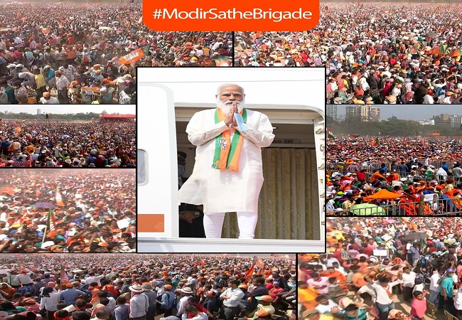 PM Modi's rally breaks twitter; #ModirSatheBrigade crosses 1 million tweets, becomes top trend
