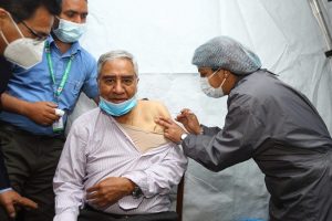 Nepal Parliamentarians take first shot of Made-in-India COVID-19 vaccine