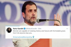 Don’t let anyone stop you: Rahul Gandhi to women on International Women’s Day