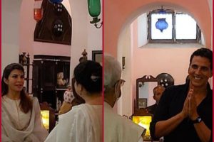 Ram Setu: Akshay Kumar, Jacqueline Fernandez, Nushrat Bharucha meets trustees of Shri Ram Janambhoomi Teerth Kshetra Trust