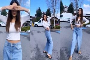 Shehnaaz Gill dances to ‘Vilayati Sharaab’ in crop top and denims; WATCH HERE