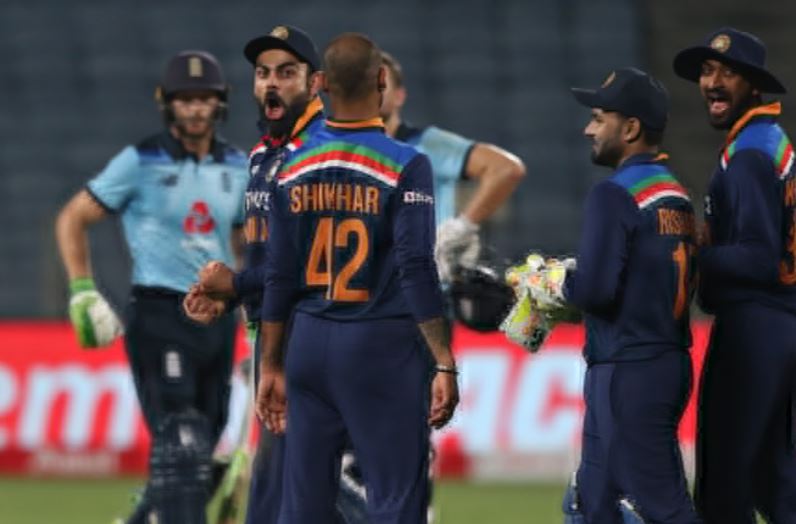 India v England 3rd ODI: India defeat England by seven runs in third and final ODI to clinch series 2-1