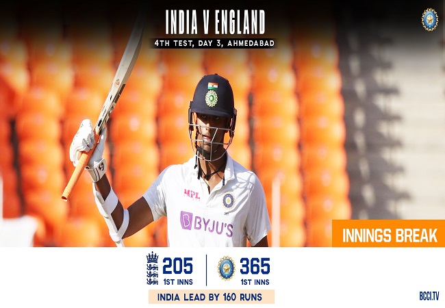 Ind vs Eng, 4th Test: Sundar left stranded on 96 as India Bowled Out For 365